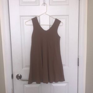 brown mini dress